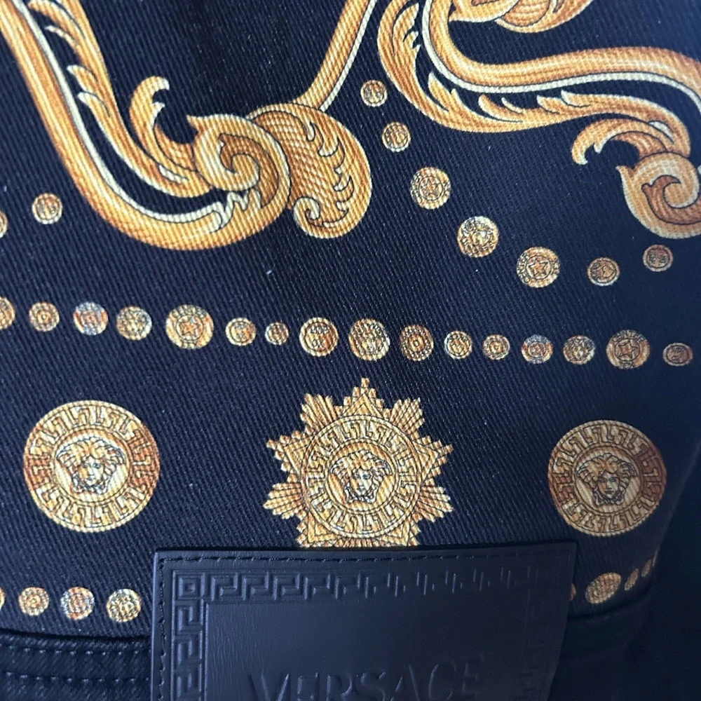 Men's Versace BAROCCO gold tone, embroidered jacket size 54/XL made in Italy - Picture 4 of 12